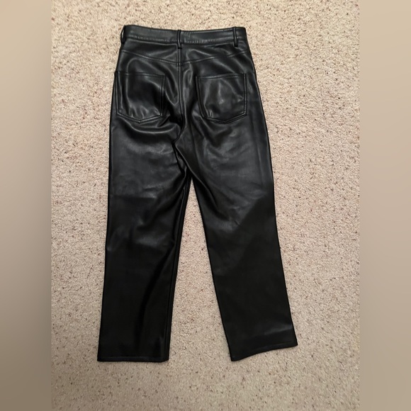 Zara Pants & Jumpsuits Full Length Faux The 9s Leather Pants Poshmark